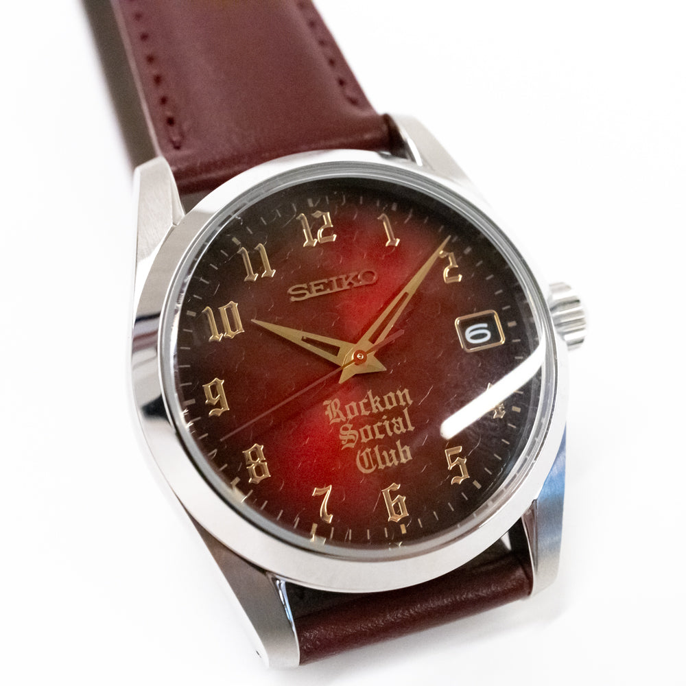 Rockon Social Club×SEIKOコラボレーション限定モデル腕時計（レザー）